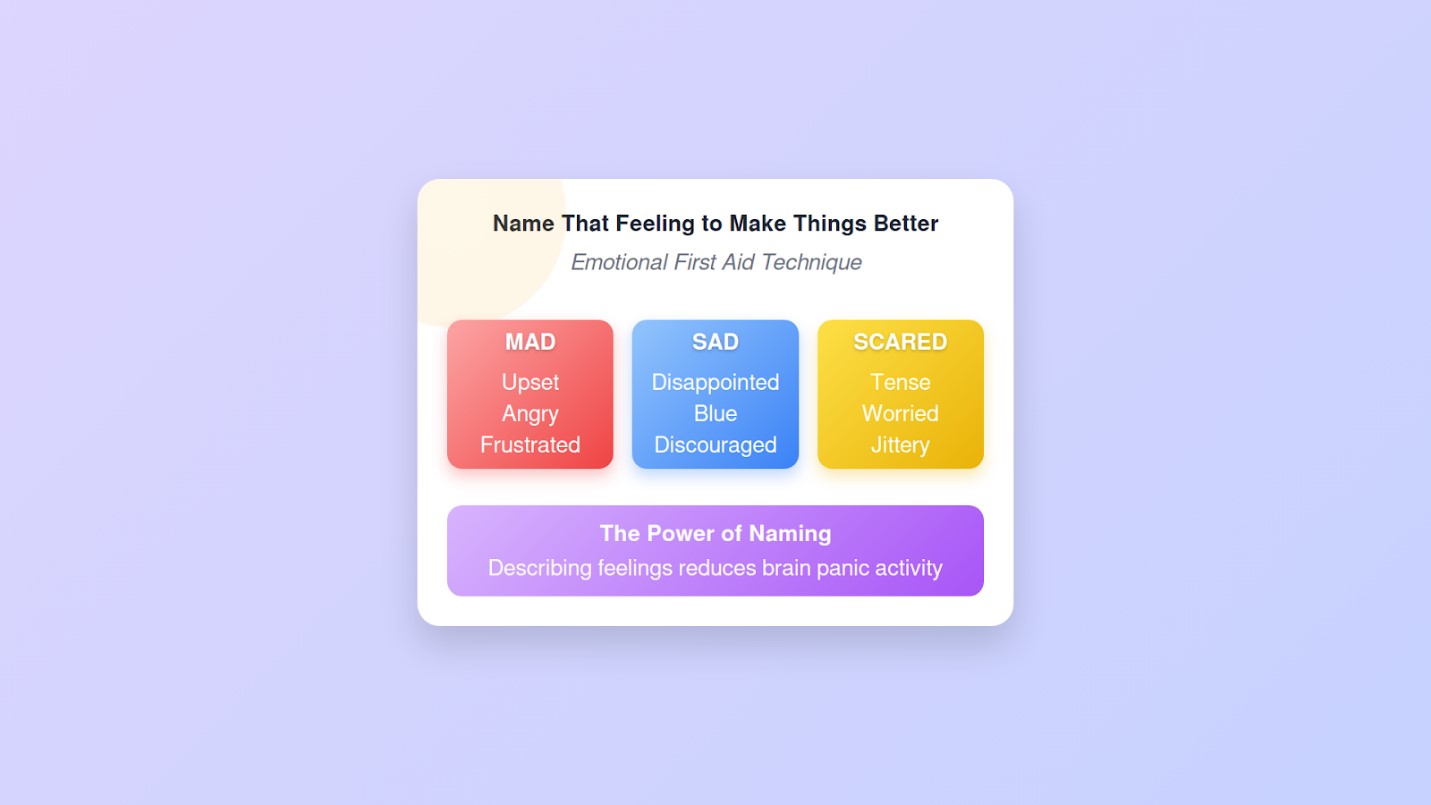 Name That Feeling to Make Things Better