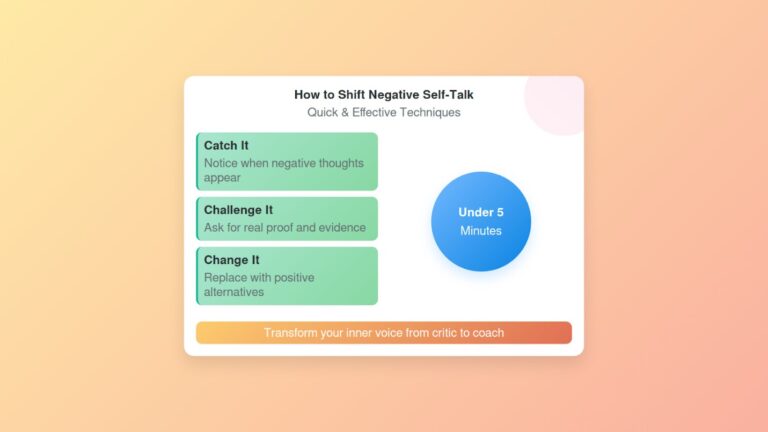 How to Shift Negative Self-Talk in Under 5 Minutes