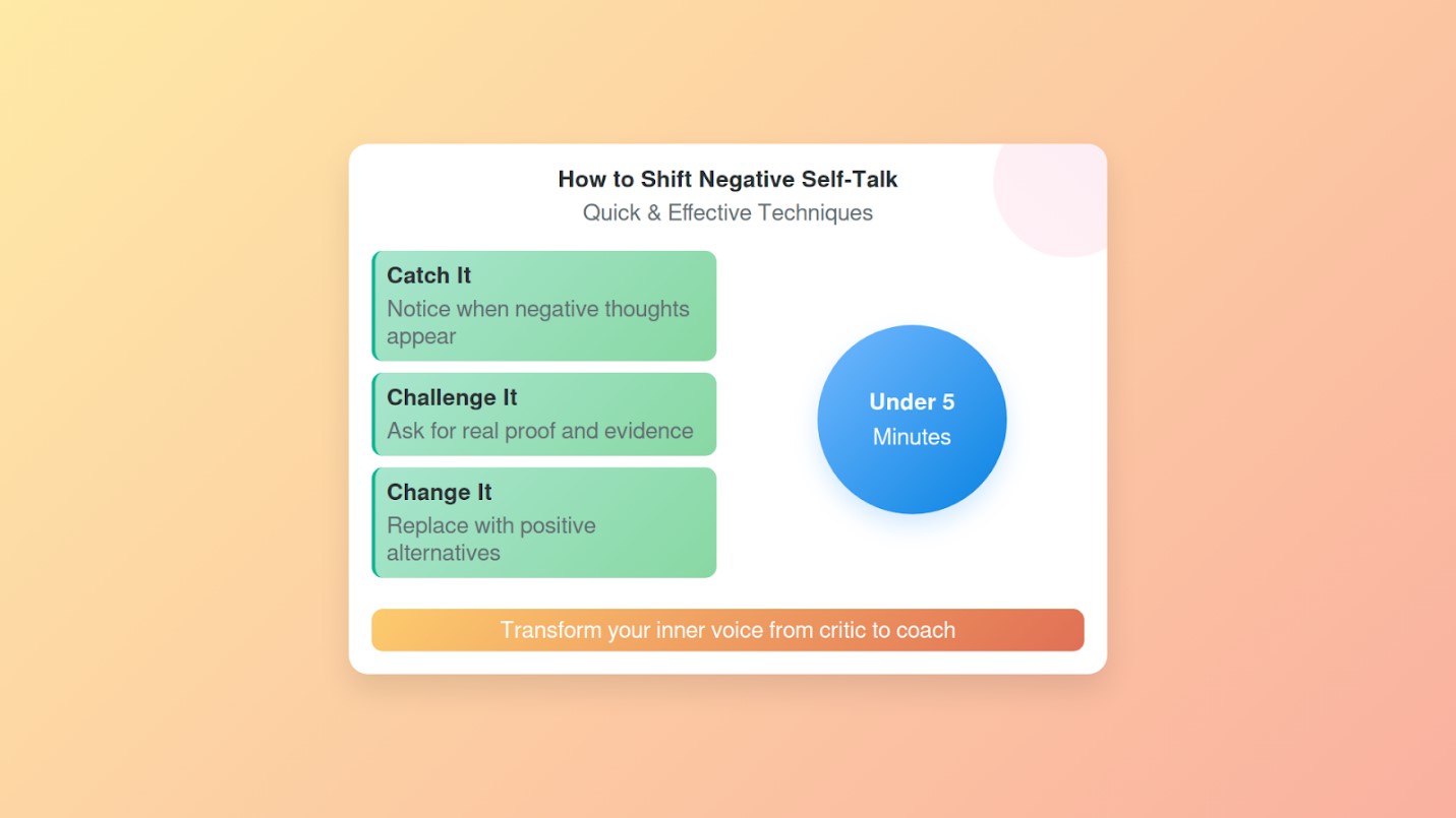 How to Shift Negative Self-Talk in Under 5 Minutes